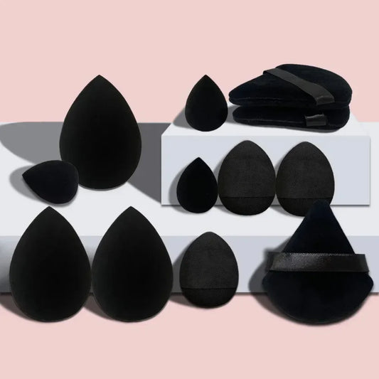 12pcs Triangle Puff Giant Soft Eye/ Base Makeup Egg Soft Cosmetic Puff Foundation Sponges Powder Puff  Portable Cosmetics Tool