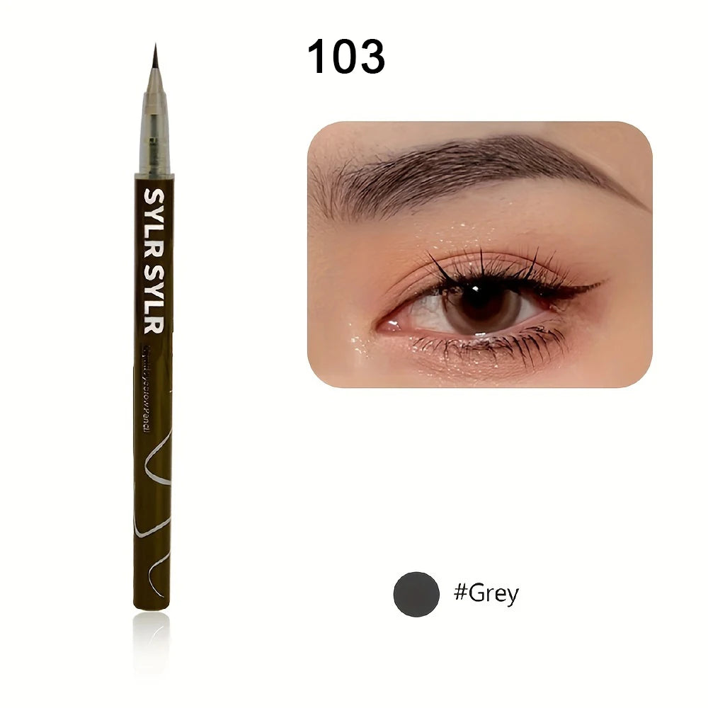 0.008mm Ultra Fine Eyebrow Pen Long Last Smudge Proof Waterproof Sweat-Proof High Pigmented Easy Applying Liquid Eye Brow Pencil