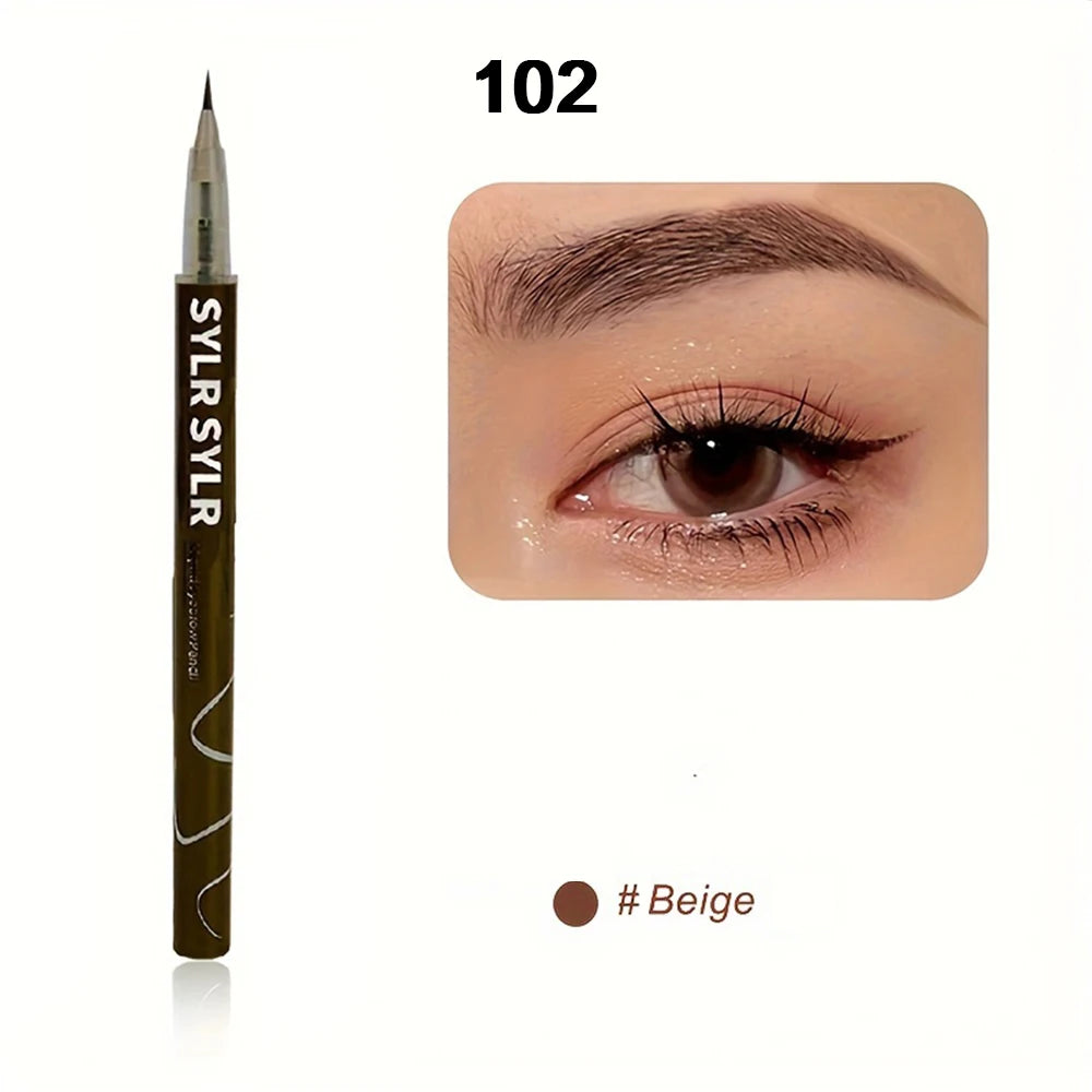 0.008mm Ultra Fine Eyebrow Pen Long Last Smudge Proof Waterproof Sweat-Proof High Pigmented Easy Applying Liquid Eye Brow Pencil