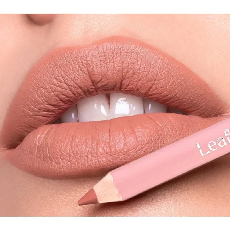 12Color Matte Lipliner Pink Lip Liner Pencil Waterproof Plumping Stain Lipstick Natural Nude  Outline Lips Contour Makeup girl