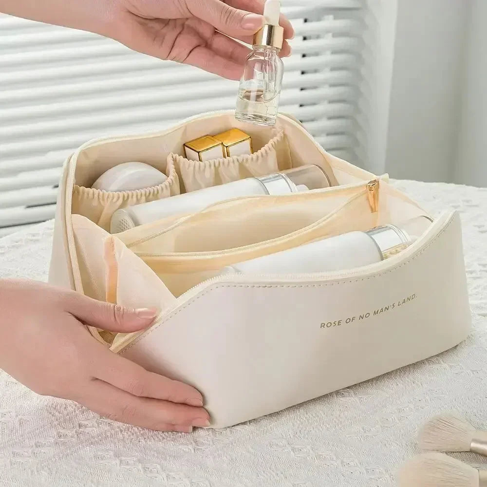 Female Makeup Organizer Toiletry Kit Bag Make Up Case Storage Pouch Luxury Lady Box Cosmetic Bag Organizer Bag For Travel Zip